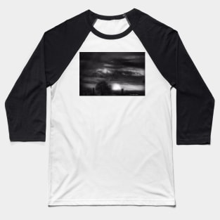 White Mountain  Black And White Baseball T-Shirt